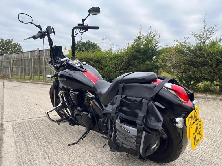 2012 12 KAWASAKI VN 900 CBF CUSTOM VN900 CU VANCE  HINES CRUISER TALL BARS