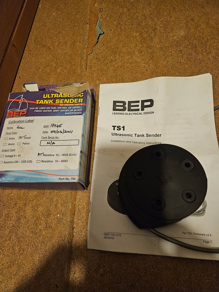 image for Ultrasonic fuel tank sender. 12v24v BEP 