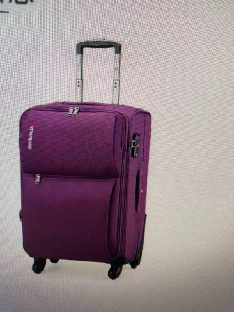 Fabric 4 wheel suitcases new choose size 