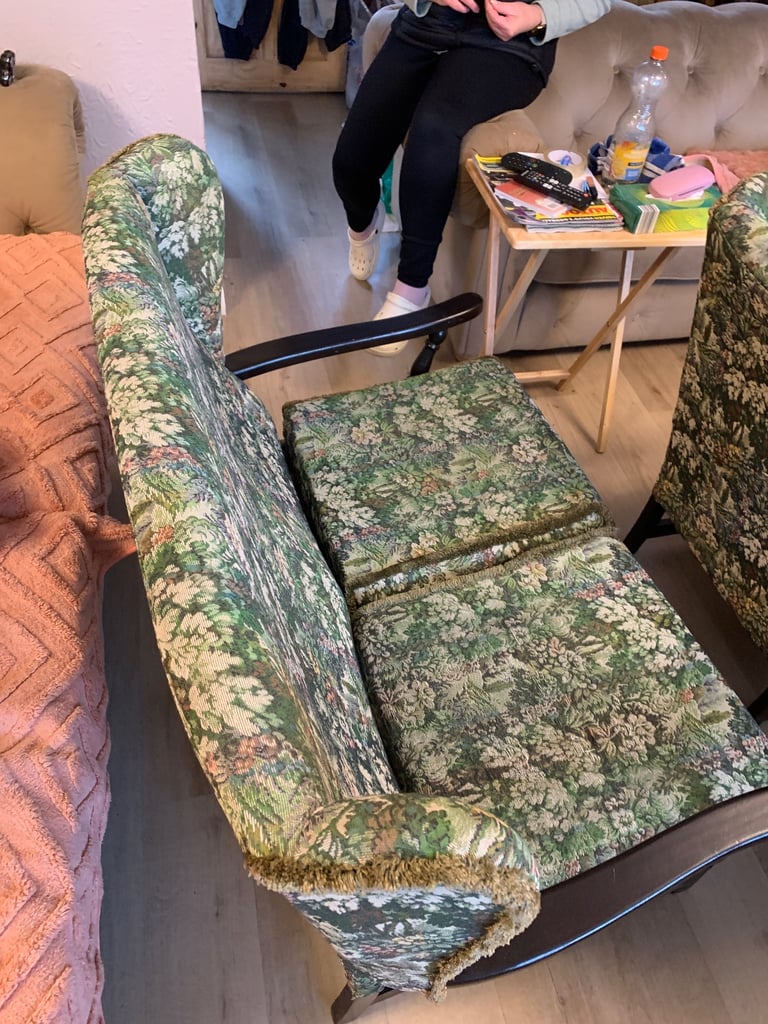 Floral Patterned Sofa and two chairs