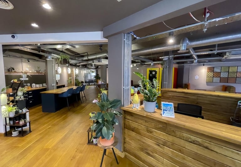 Furnished offices to rent in *Shoreditch*. Office Spaces for 3 to 65 desks EC1