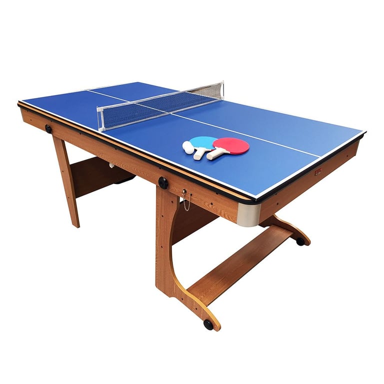 BCE 6ft Folding 3 in 1 Pool Table with Table Tennis Top & Dartboard (used)