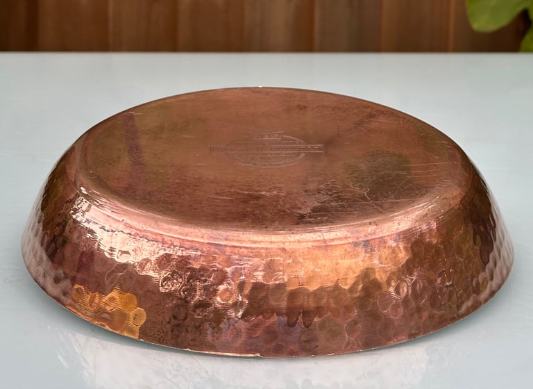 VINTAGE FRENCH COPPER FRYING PAN, 24cm, SBS GRANDE CUISINE FABRICATION FRANCAIS - WILL POST!