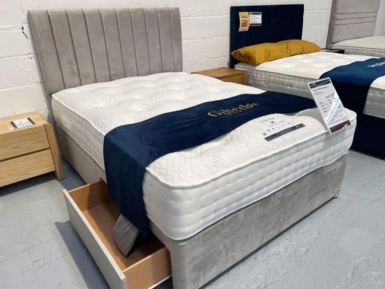 image for BOOK YOUR ORDER ~ 5ft King Size Divan Bed With Mattress ~ Get Today Delivery