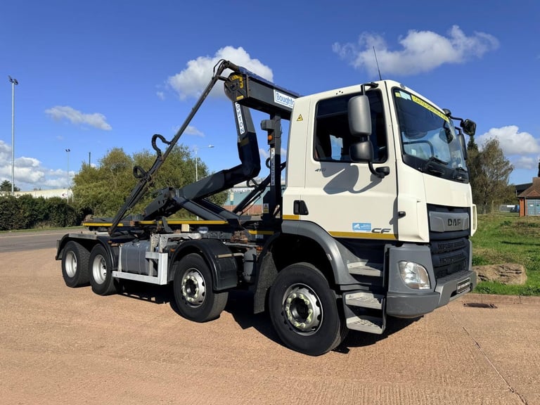 DAF CF 450 2020 (70) EURO 6, 8X4 HOOK LOADER, BOUGHTON EQUIPMENT