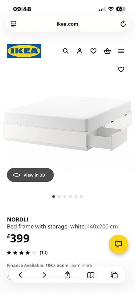 IKEA NORDLI Storage Bed