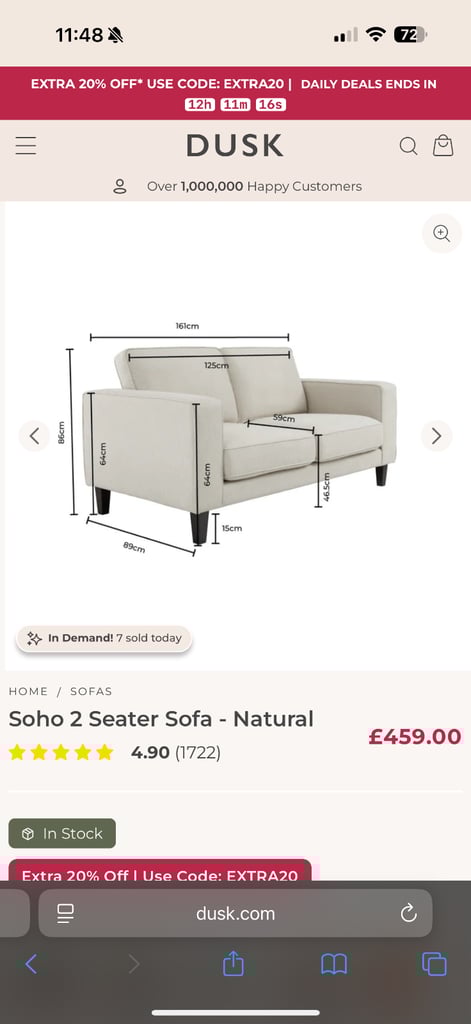 2 seater sofa love chair 