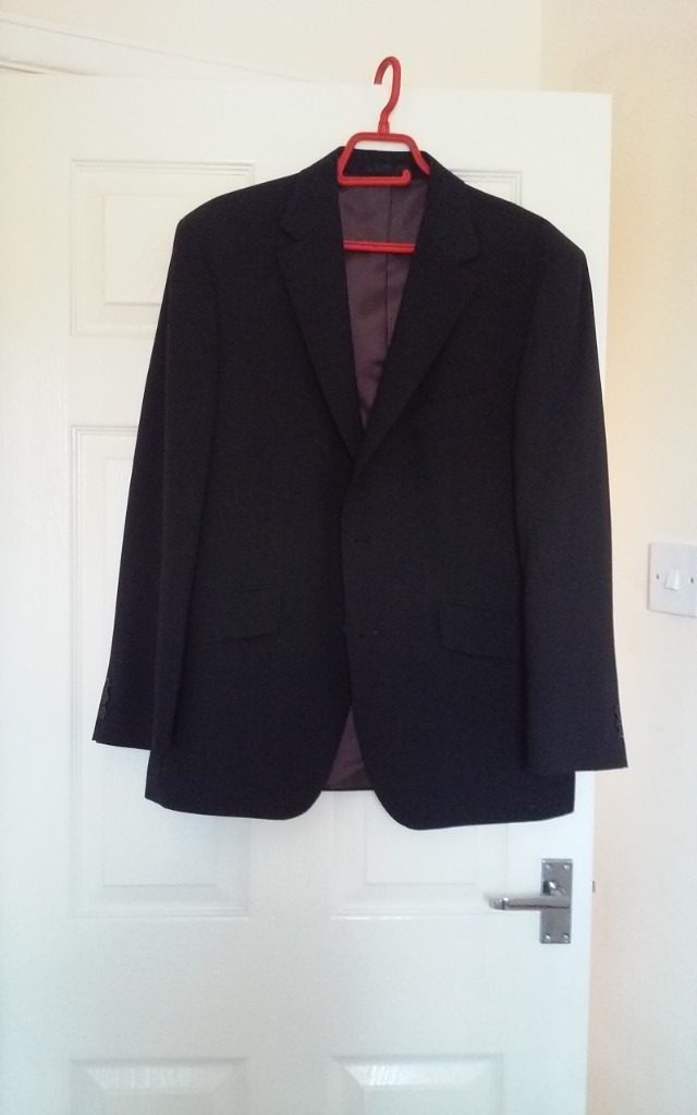 Mens black marks & spencer suit £15