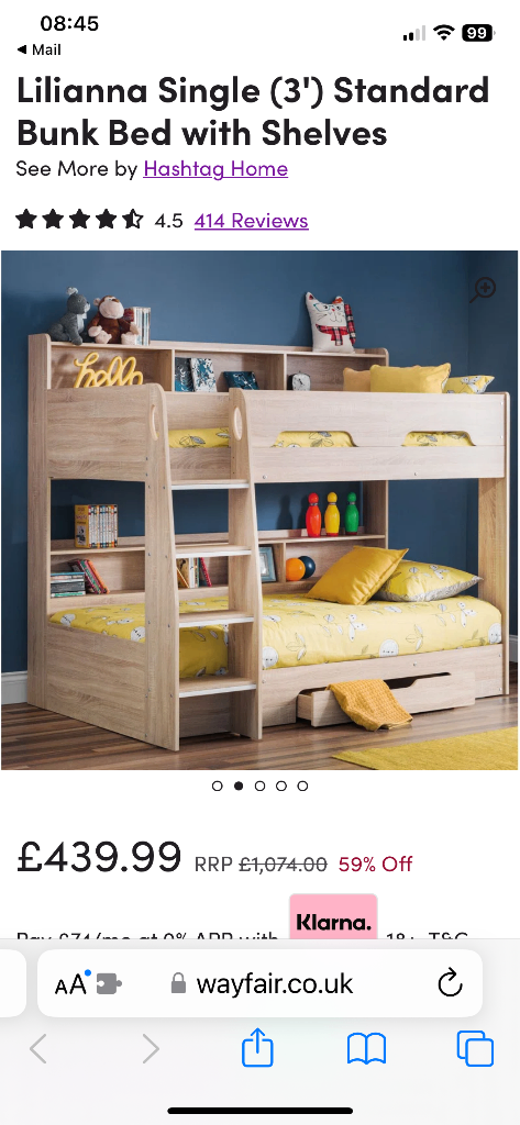 Wayfair cabin bed