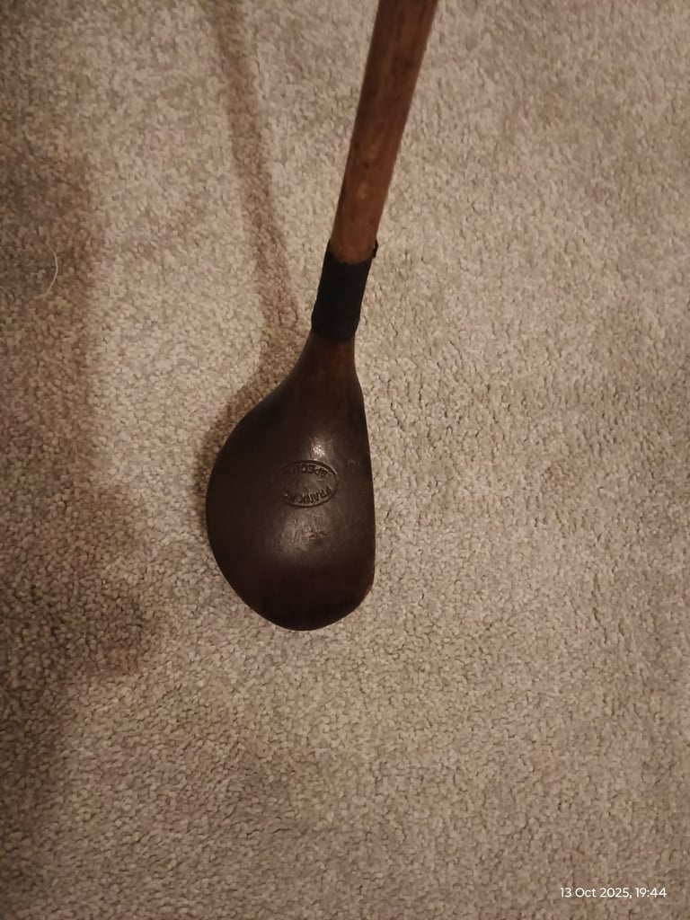 image for Hickory shaft antique golf wood brassie