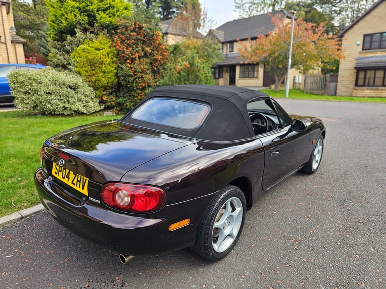 ★MAZDA MX-5 1.8-vvt ★76K! RARE BLACK/PURPLE COLOUR! EXCELLENT EXAMPLE! MX5 ROADSTER 146BHP MK2.5 