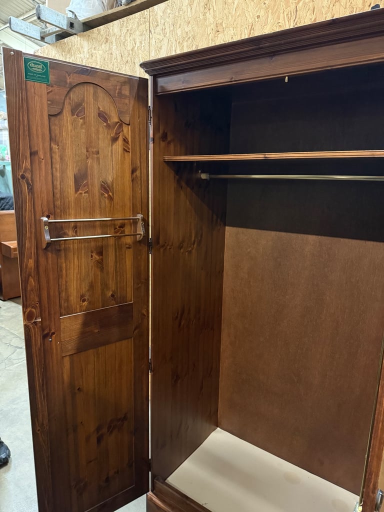 Ducal Pine Double Wardrobe 