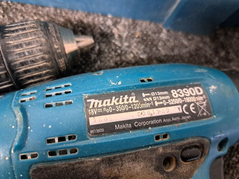 Two makita drills plus charger 