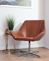 Leather Swivel Lounge Chair EOOS Cahoots Relax Chair for Keilhauer RRP £1400 Del Avail