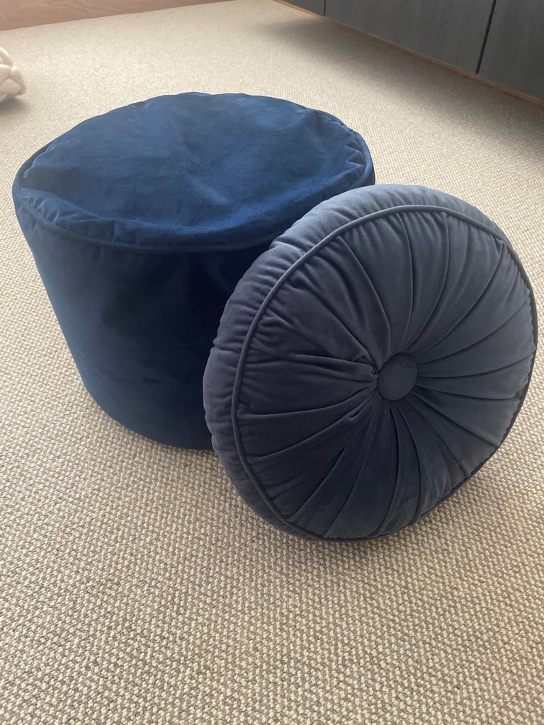 Footstool & cushion 