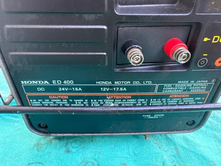 Honda ED 400 DC Generator 12v 24V