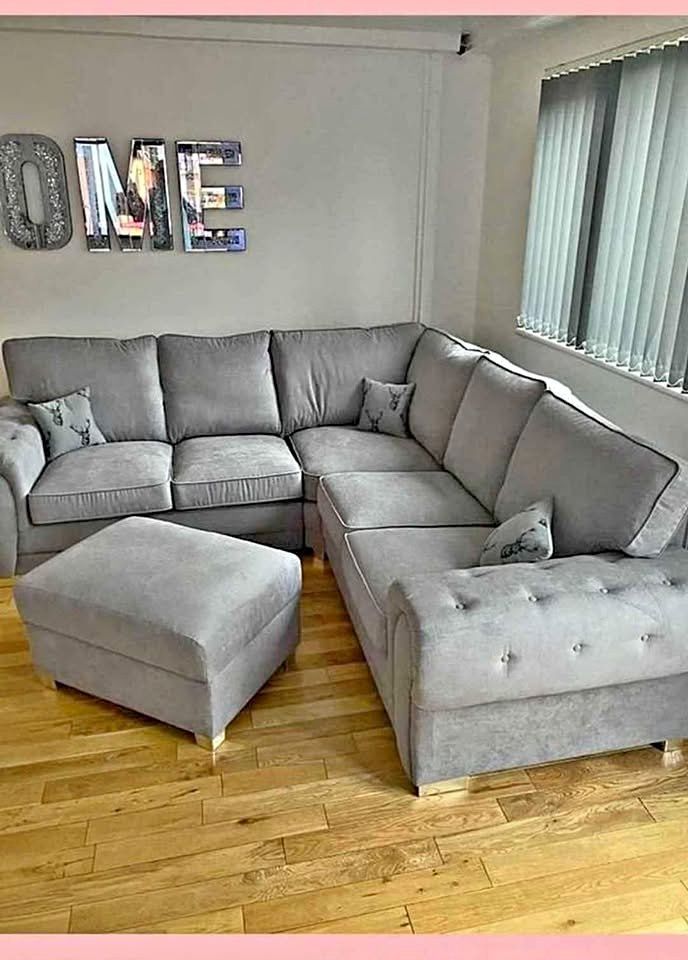 Brand New Verona Fabric Corner & 3+2 Seater Sofa Set - Delivery Across the UK
