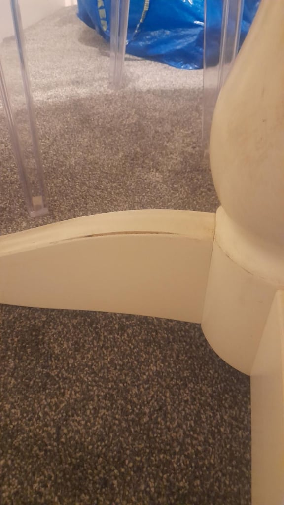 IKEA Rosentorp White Round Extendable Dining Table