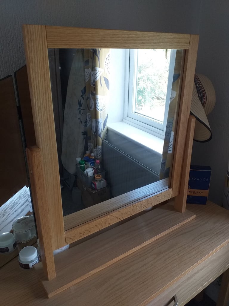 Dressing table mirror wood.   