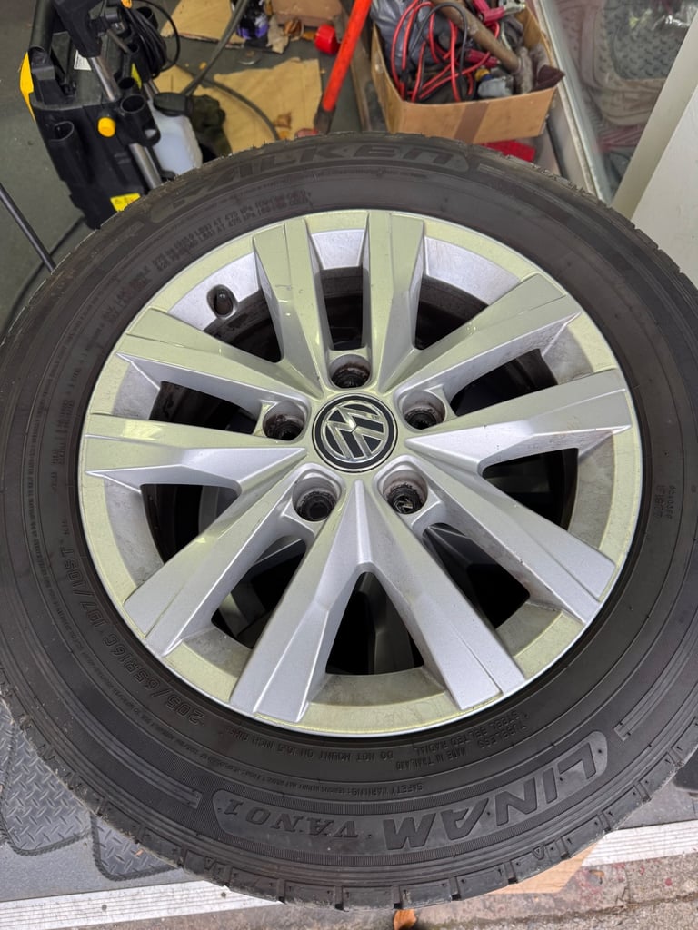 image for X4 16” inch genuine Vw t5 t6 transporter alloys wheels 5x120 commercial load rated