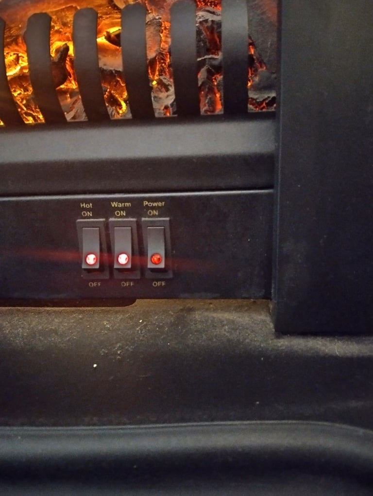 Black Standalone Electric Fireplace (BLT-999B-3)