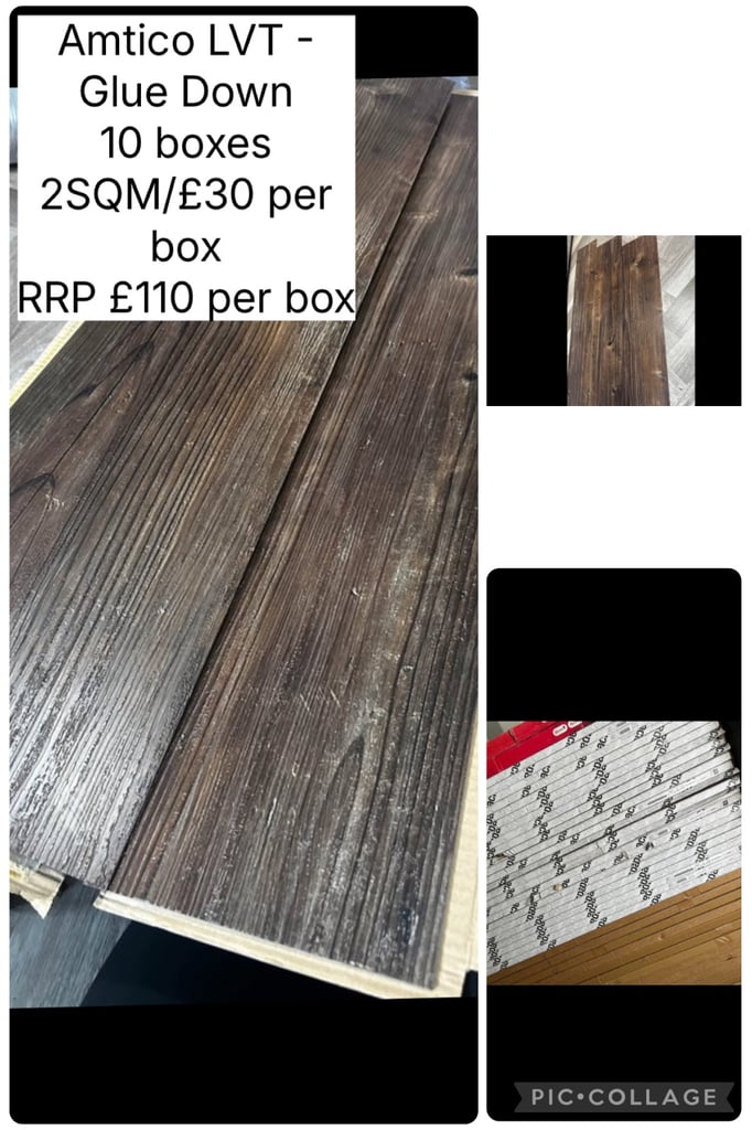 LVT/Laminate/Vinyl/Carpet roll ends/stock clearance sale - all highly discounted 
