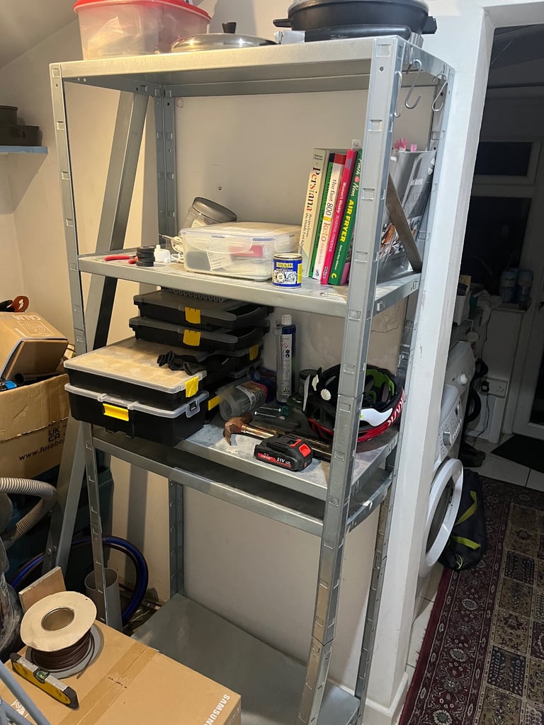 image for Metal shelving unit FREE