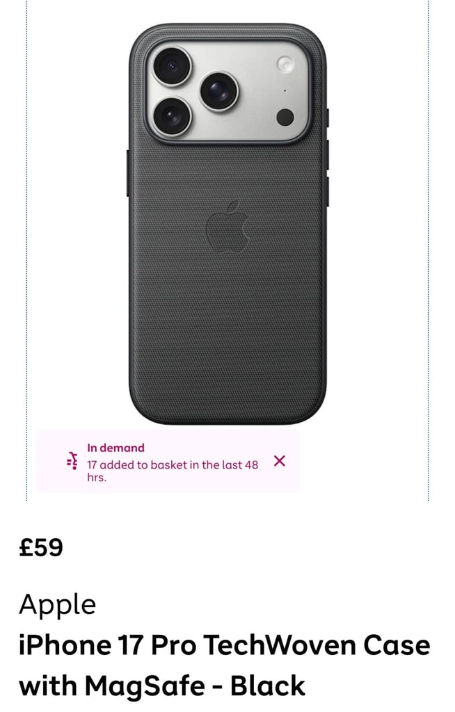 iPhone 17 pro 256gb silver + techwoven case