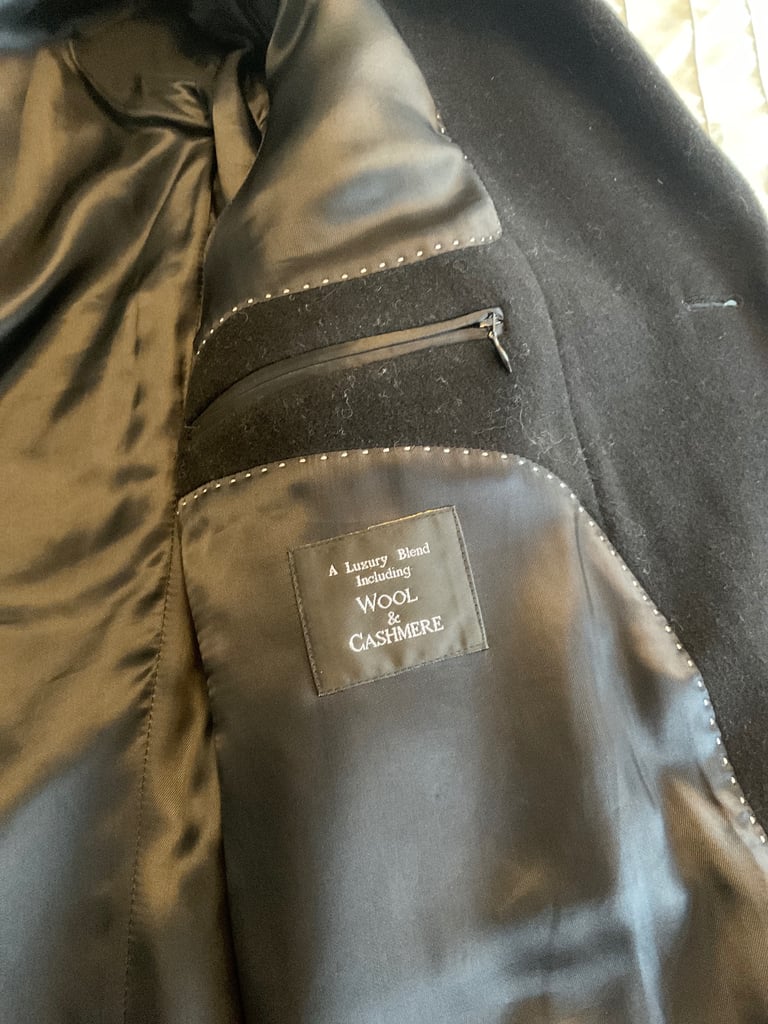 Men’s winter overcoat by Jeff Banks