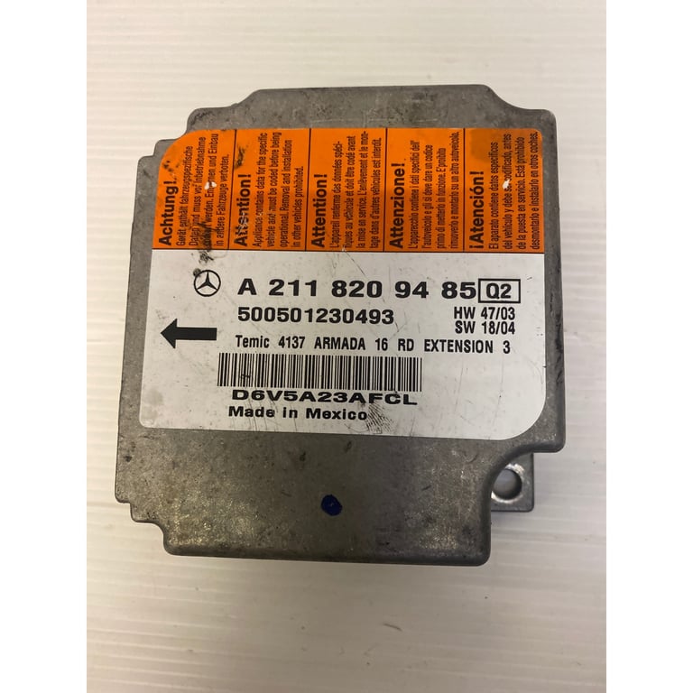 image for Mercedes Benz CLK Airbag Control Unit, PN A 211 820 94 85