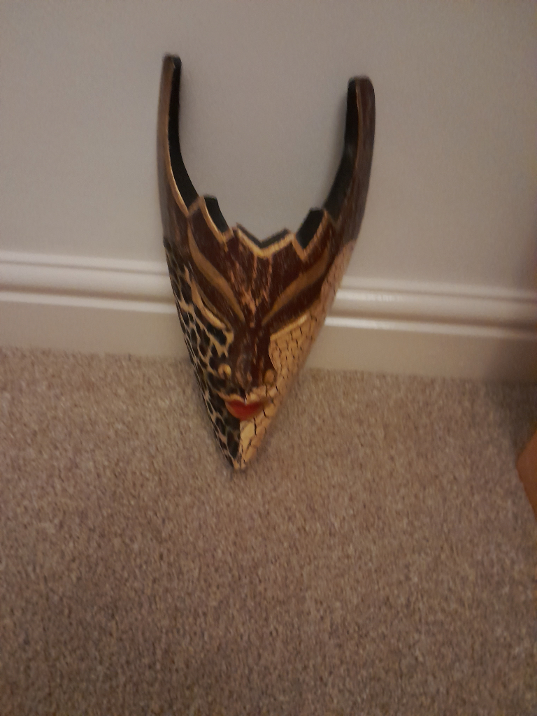 Decorative wooden mask