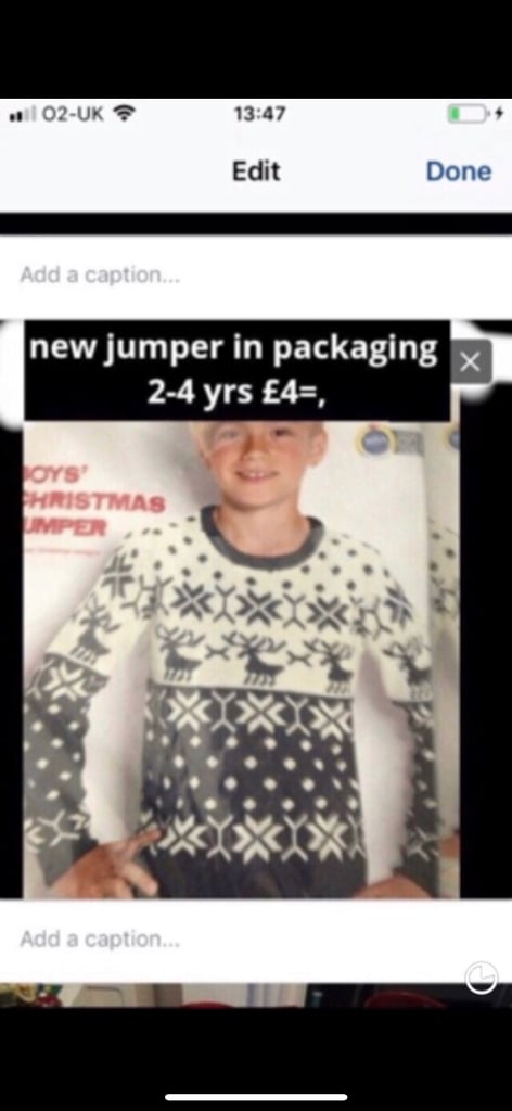 image for Christmas jumpers £4- each size 2-4 yrs, boy’s gift children clothing