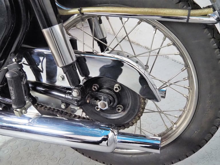 1957 BSA A7 total rebuild stunning ,stainless rims touring Rocket gold star look