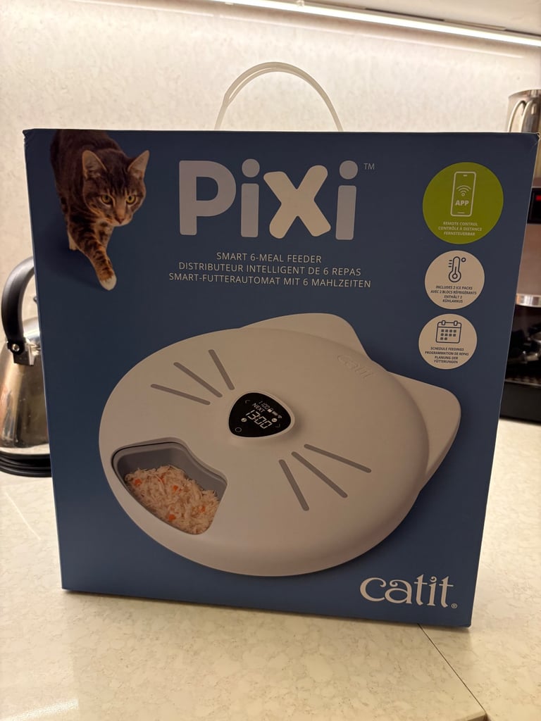Catit Pixi Smart 6-meal automatic cat feeder - brand new, unused