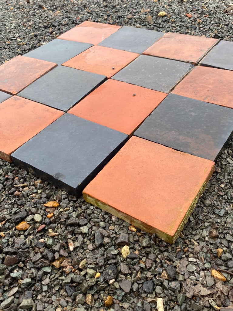 Quarry tiles 6x6x1” Victorian original reclaimed 