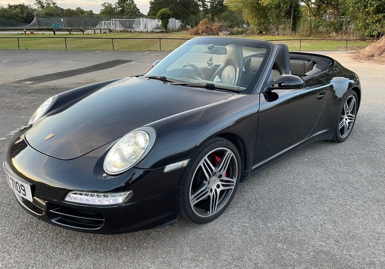 2007 PORSCHE 911 3.8 997 Carrera 4S Cabriolet! Turbo Alloys! Manual! Black! £22,500!