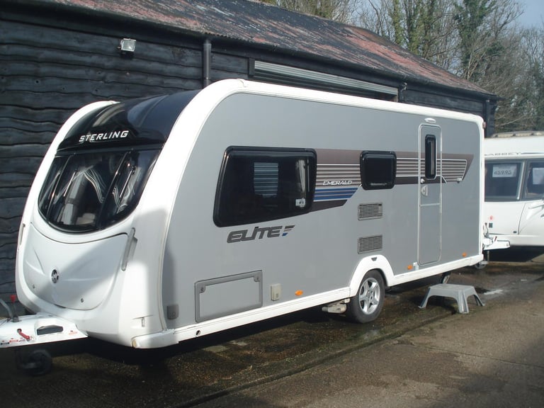 R&K CARAVANS 2013 STERLING ELITE EMERALD 4 BERTH END BATHROOM, 12 MONTHS WARRANT