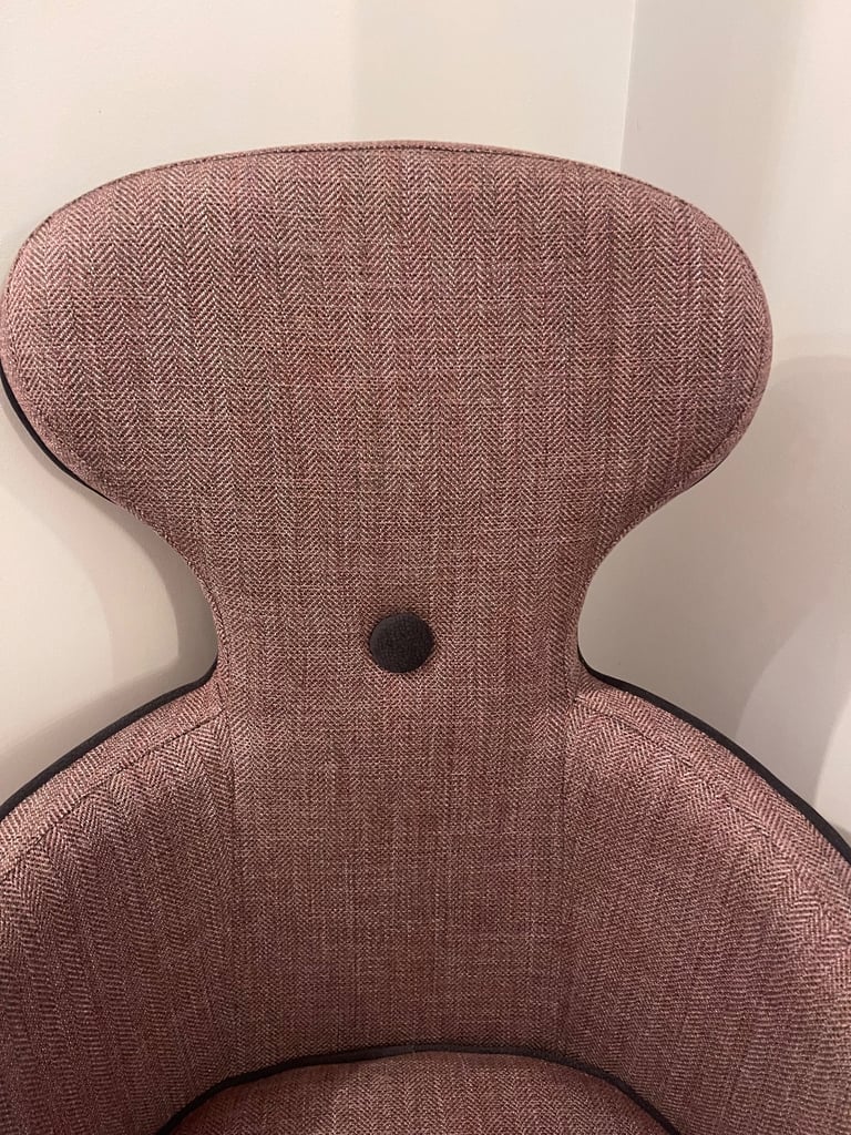 Stunning large lilac purple herringbone chair NEW