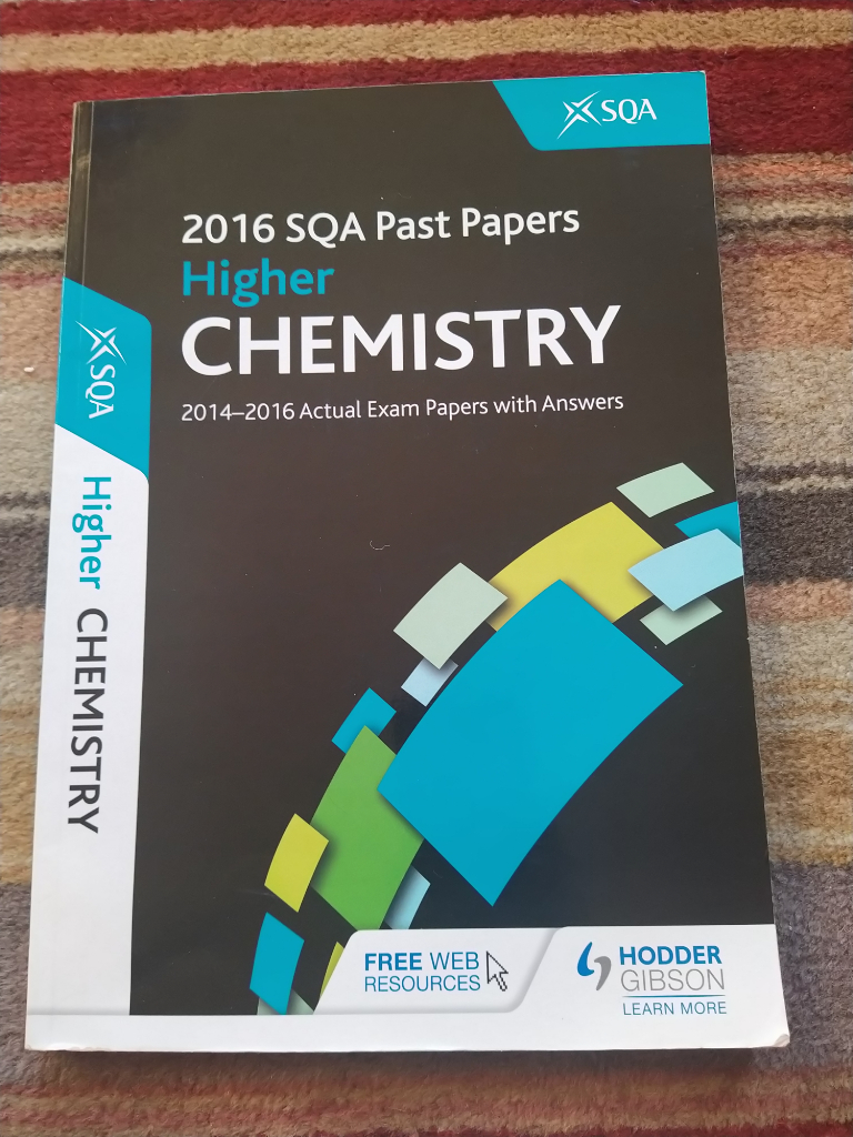 Higher Chemistry, past papers with answers 