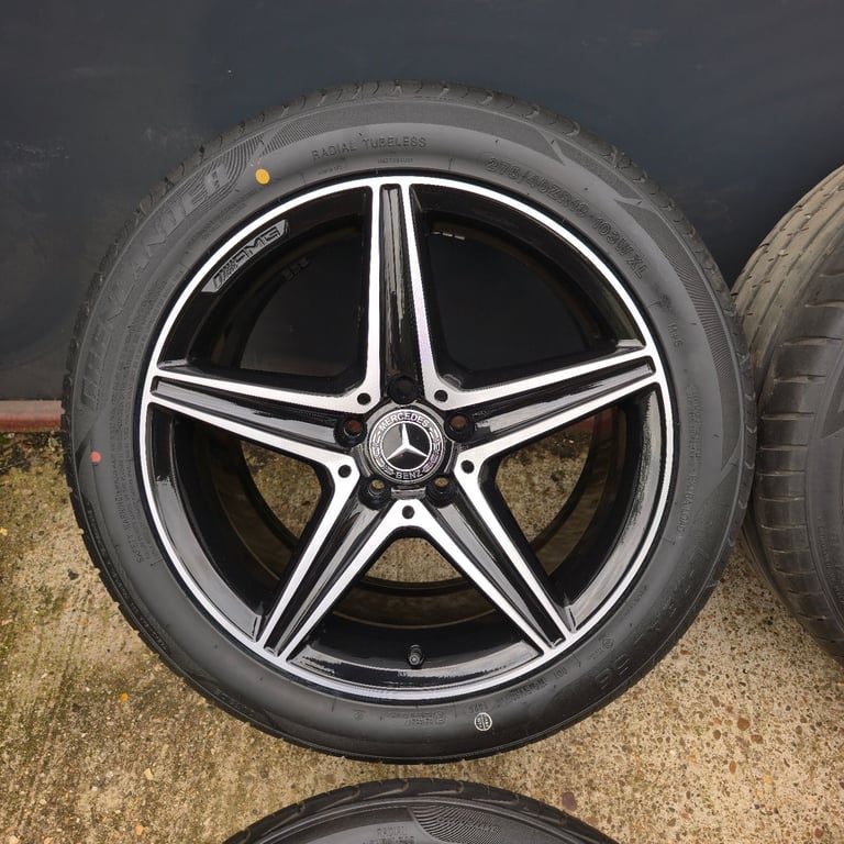 Genuine Mercedes E Class AMG 18" Alloy Wheels W213 Night Edition Goodyear