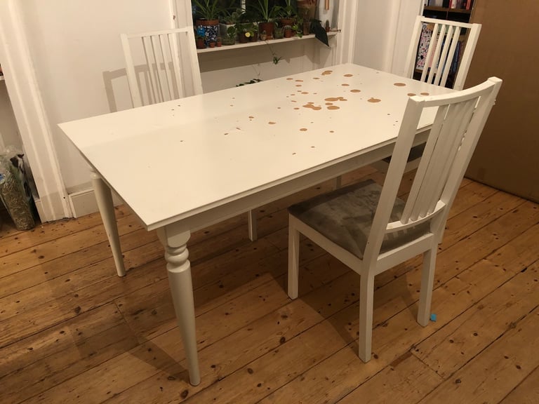 Ikea INGATORP, Extendable Dining Room Table, white.