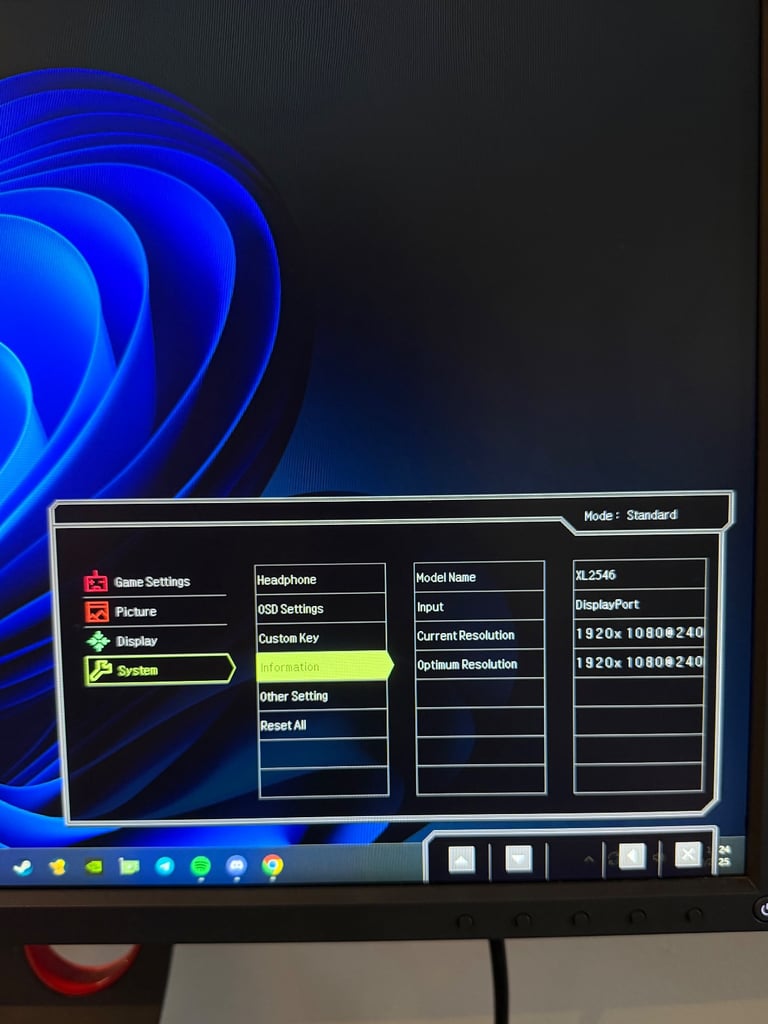 BenQ Zowie XL2546 240Hz Gaming Monitor