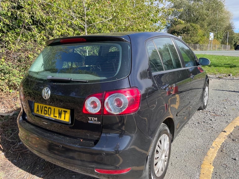 VW GOLF PLUS 1.6 TDI BMT 60 REG BLACK 5 DOOR 12 MONTHS MOT £35 TAX 13 SERVICE STAMPS 50+MPG