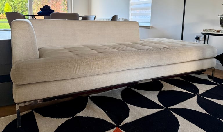 image for Left Hand Light Grey Chaise Longue Sofa Settee 3 Seater 