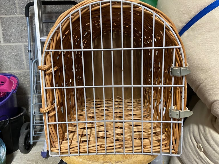 Wicker pet carrier