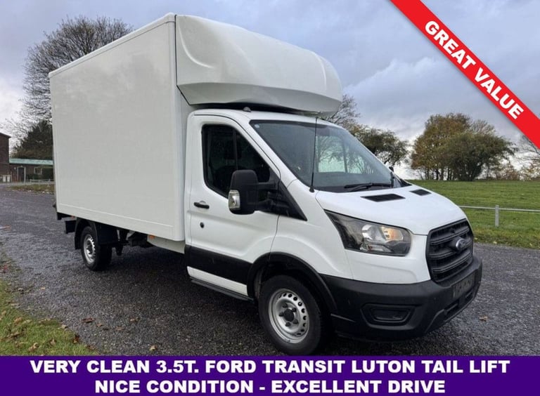 2021 Ford Transit 2.0 350 EcoBlue Leader Luton Tail Lift Diesel RWD L3 Eu 6 130ps Luton Van Diese...