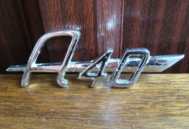 Austin A40 Car Boot/ Tailgate Badge A40 Farina 1959 - 1975