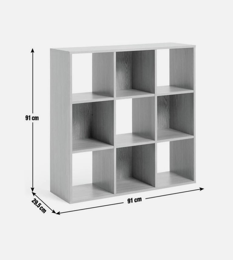 Home Squares 9 Cube Storage Unit Oak Effect