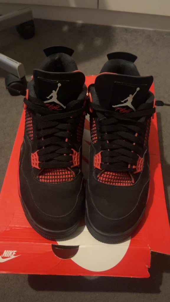 image for Jordan 4s red thunders