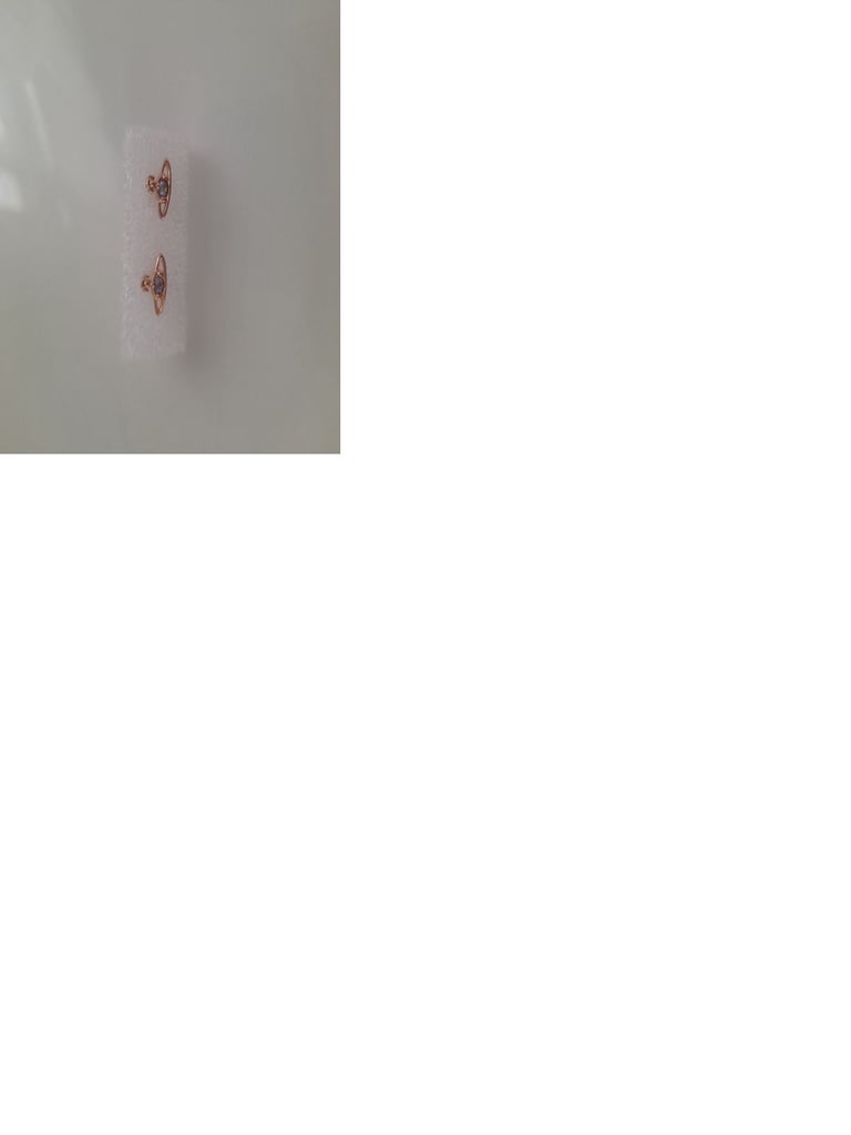 Vivienne Westwood rose gold stud earrings